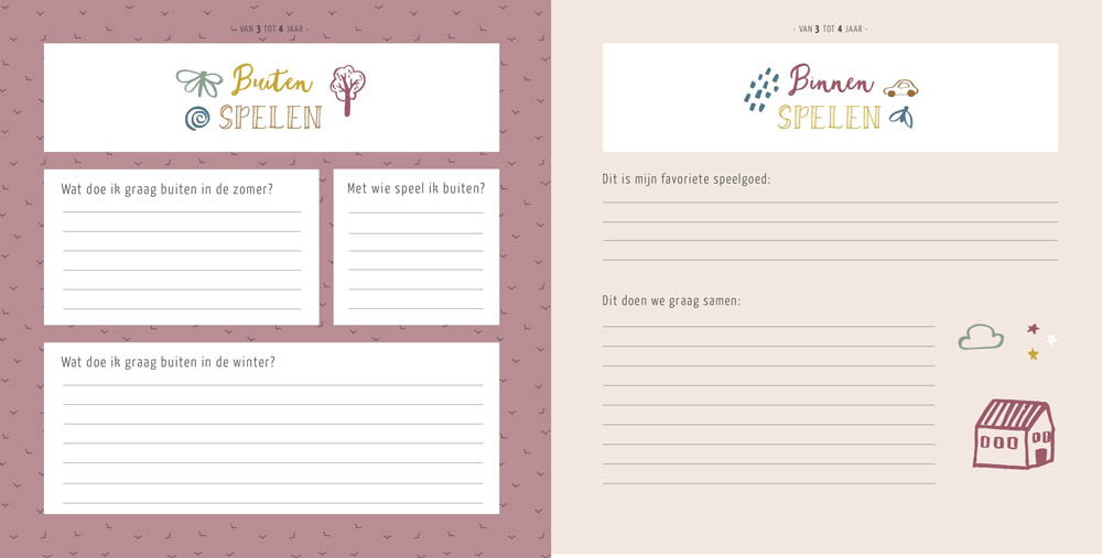 Mijn opgroeiboek (1 tot 4 jaar) - roze