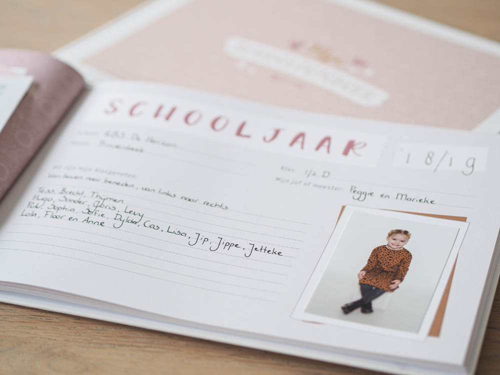 Mijn schoolfotoboek - roze