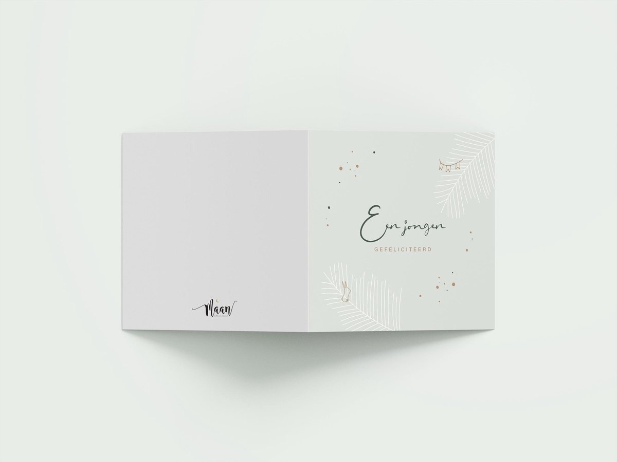 Wenskaarten geboorte - set van 6 - incl enveloppen - Eclipse
