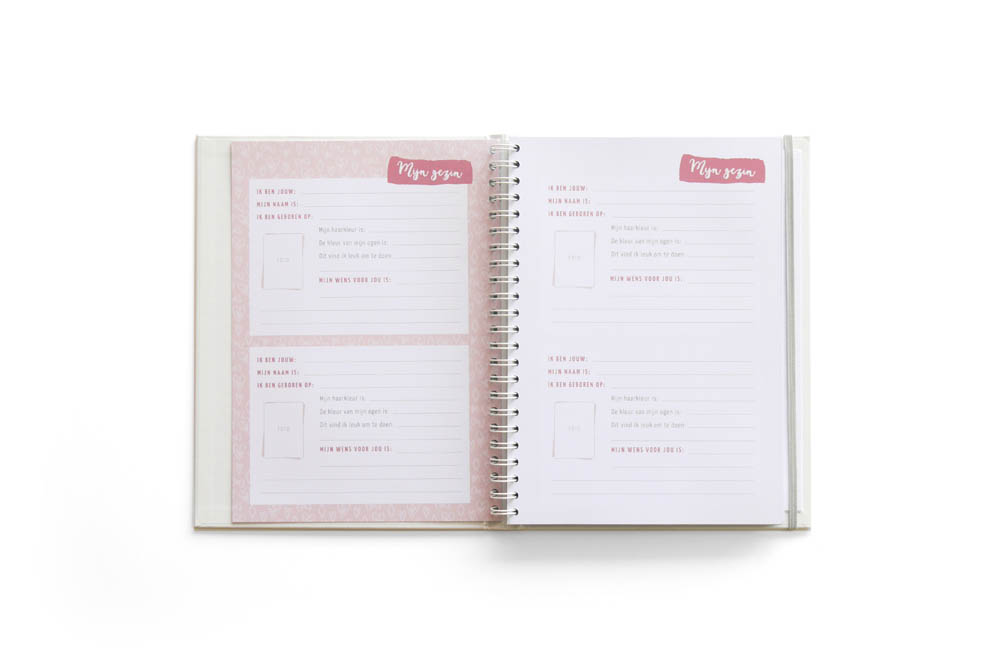 Mijn geboorteboek / kraambezoekboek - roze