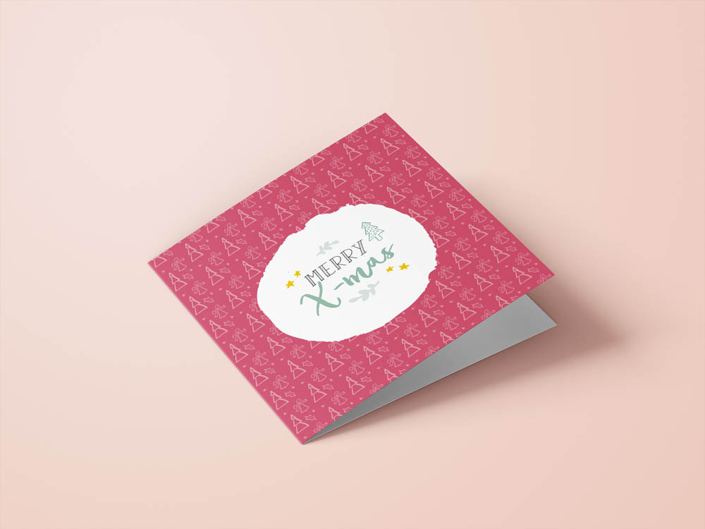 Wenskaarten kerst - set van 6 - incl enveloppen - Universe