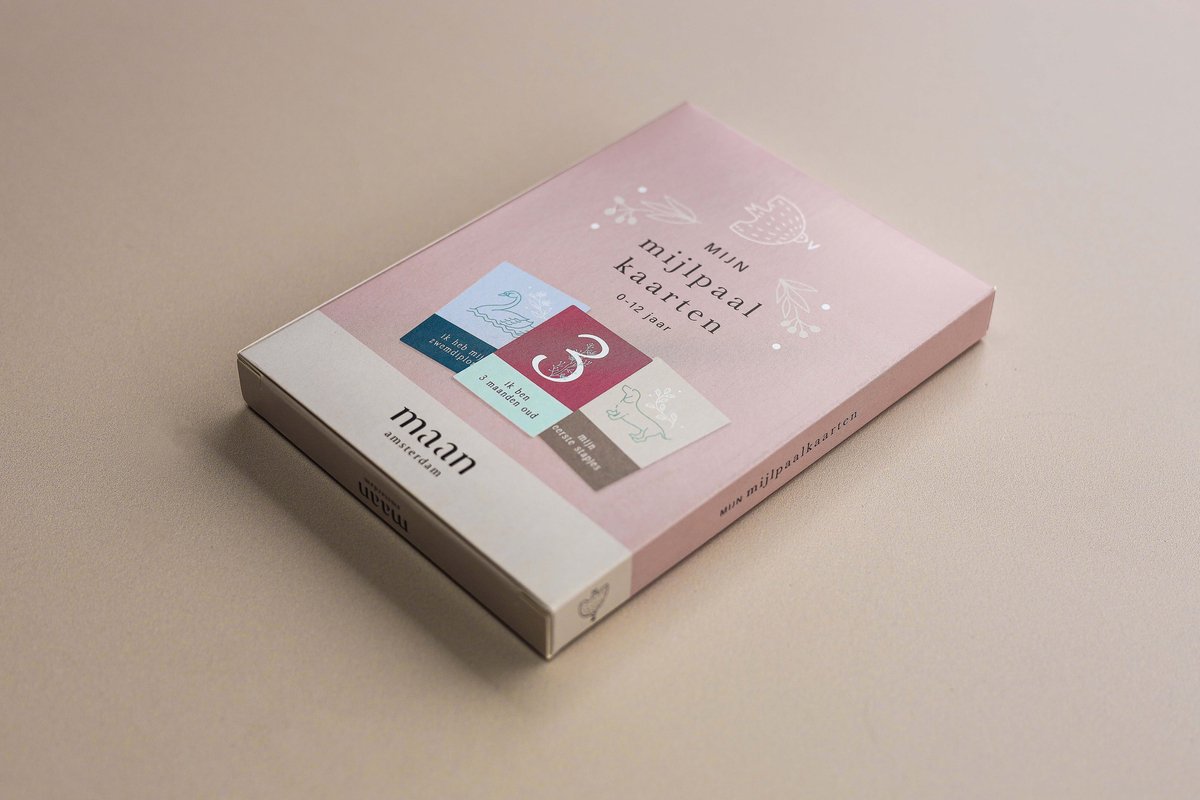 Mijn mijlpaalkaarten - 0 t/m 12 jaar - Set van 50 mijlpaalkaarten - A6