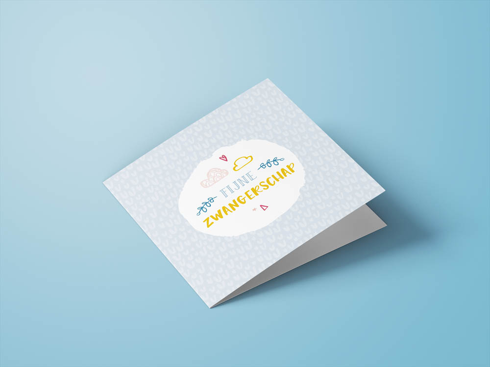 Wenskaarten zwangerschap / huwelijk - set van 6 - incl enveloppen - Universe