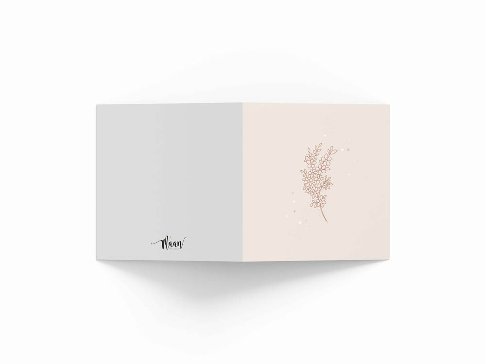 Wenskaarten condoleance / sterkte - set van 6 - incl enveloppen - Eclipse
