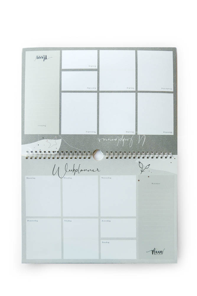 Weekplanner incl. stickervel - Eclipse Weekplanner incl. stickervel - Eclipse