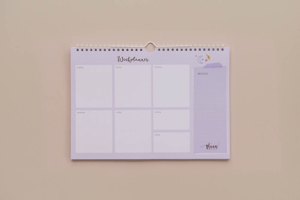 Weekplanner incl. stickervel - Universe