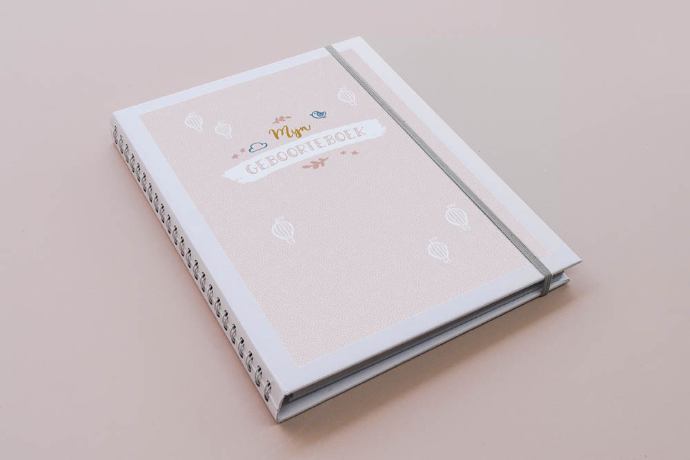 Mijn geboorteboek / kraambezoekboek - roze