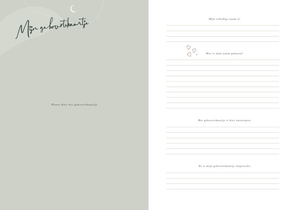 Mijn geboorteboek / kraambezoekboek - Eclipse