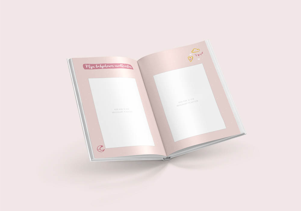 Mijn babyshowerboek (inclusief invulkaarten) - roze