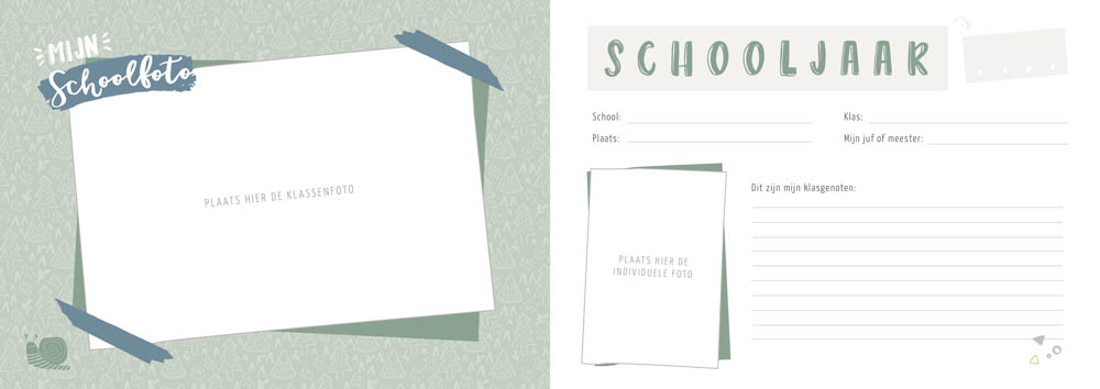 Mijn schoolfotoboek - groen