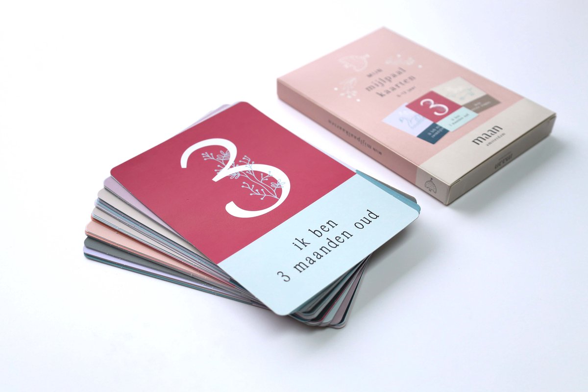 Mijn mijlpaalkaarten - 0 t/m 12 jaar - Set van 50 mijlpaalkaarten - A6