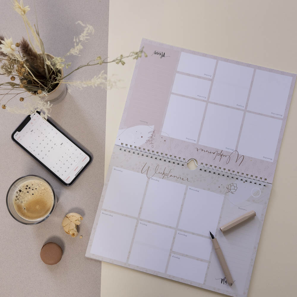 Weekplanner incl. stickervel - Eclipse Weekplanner incl. stickervel - Eclipse
