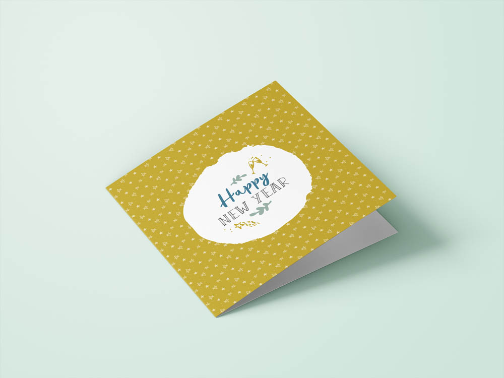Wenskaarten kerst - set van 6 - incl enveloppen - Universe